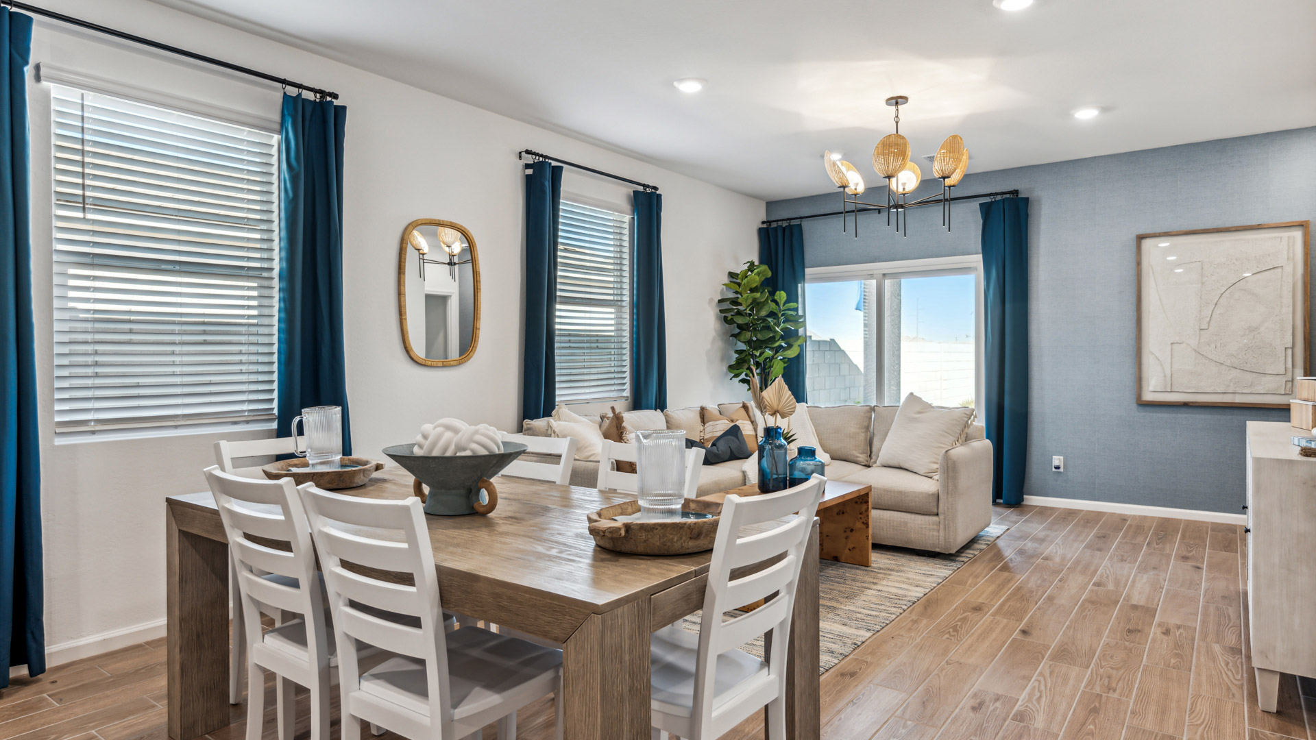 Kitchen with island.