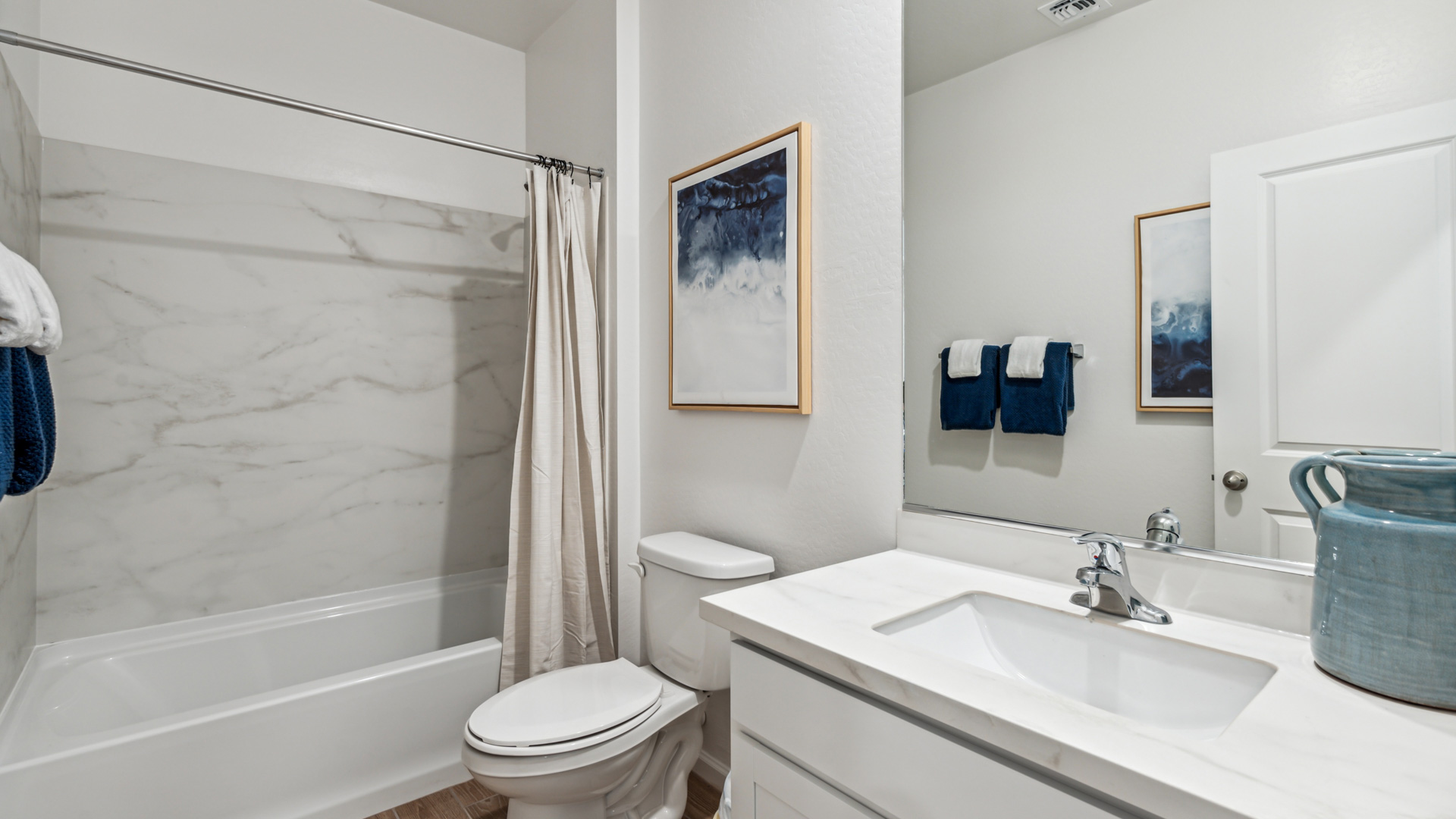 A well-designed bathroom emphasizing functionality and contemporary style