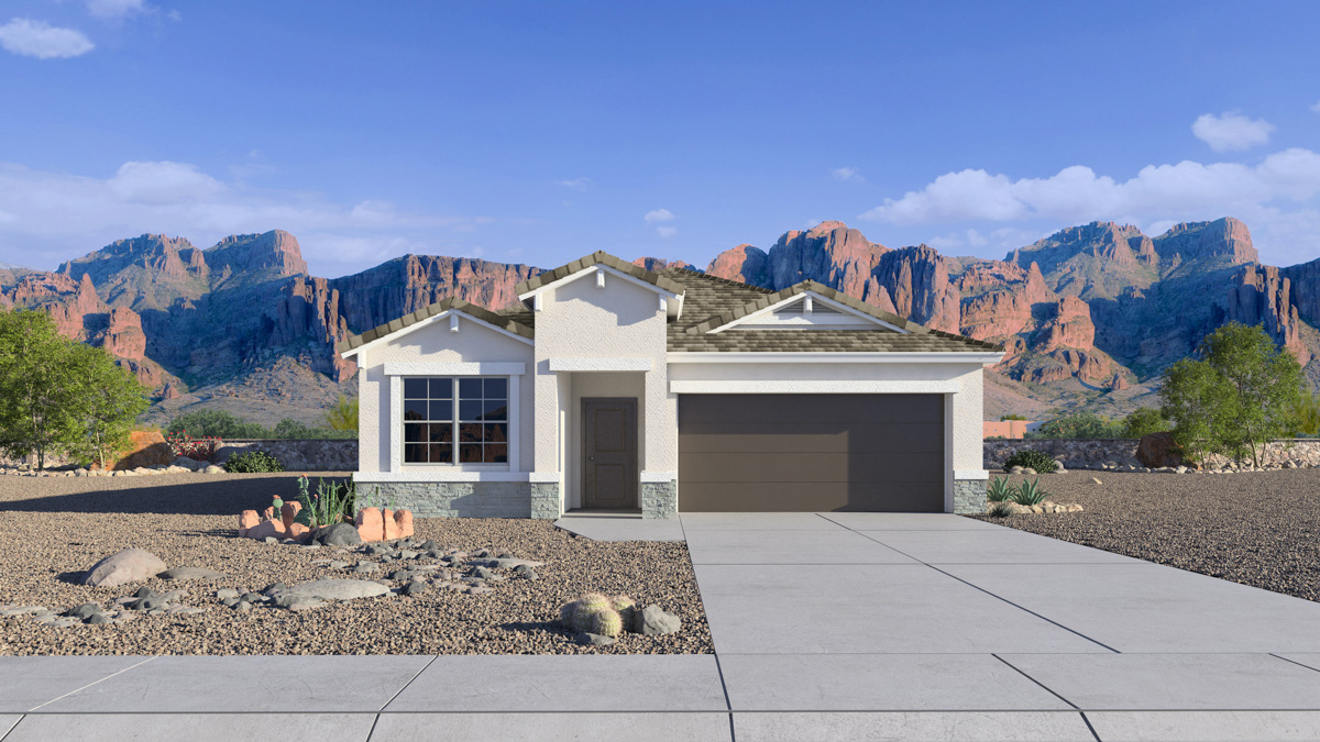 Front of home.