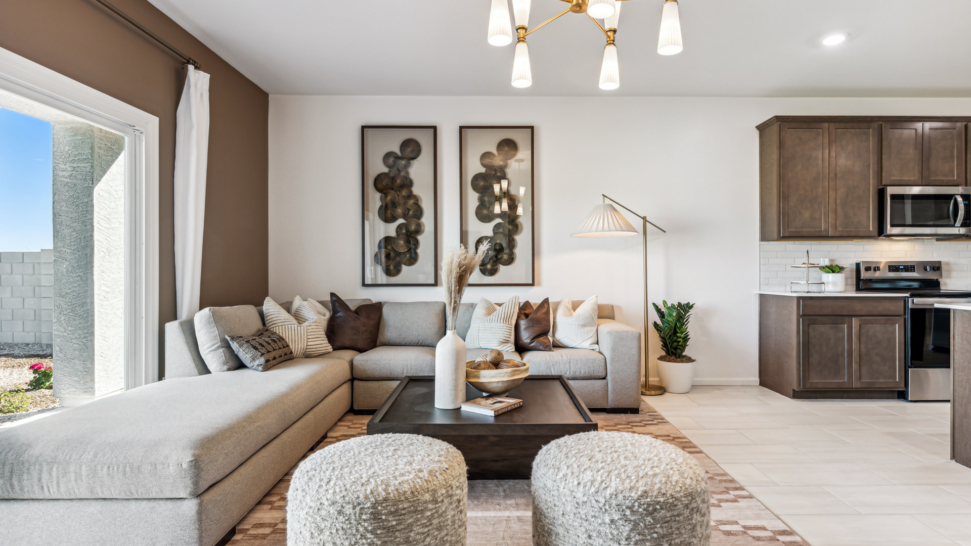 Open concept living room.