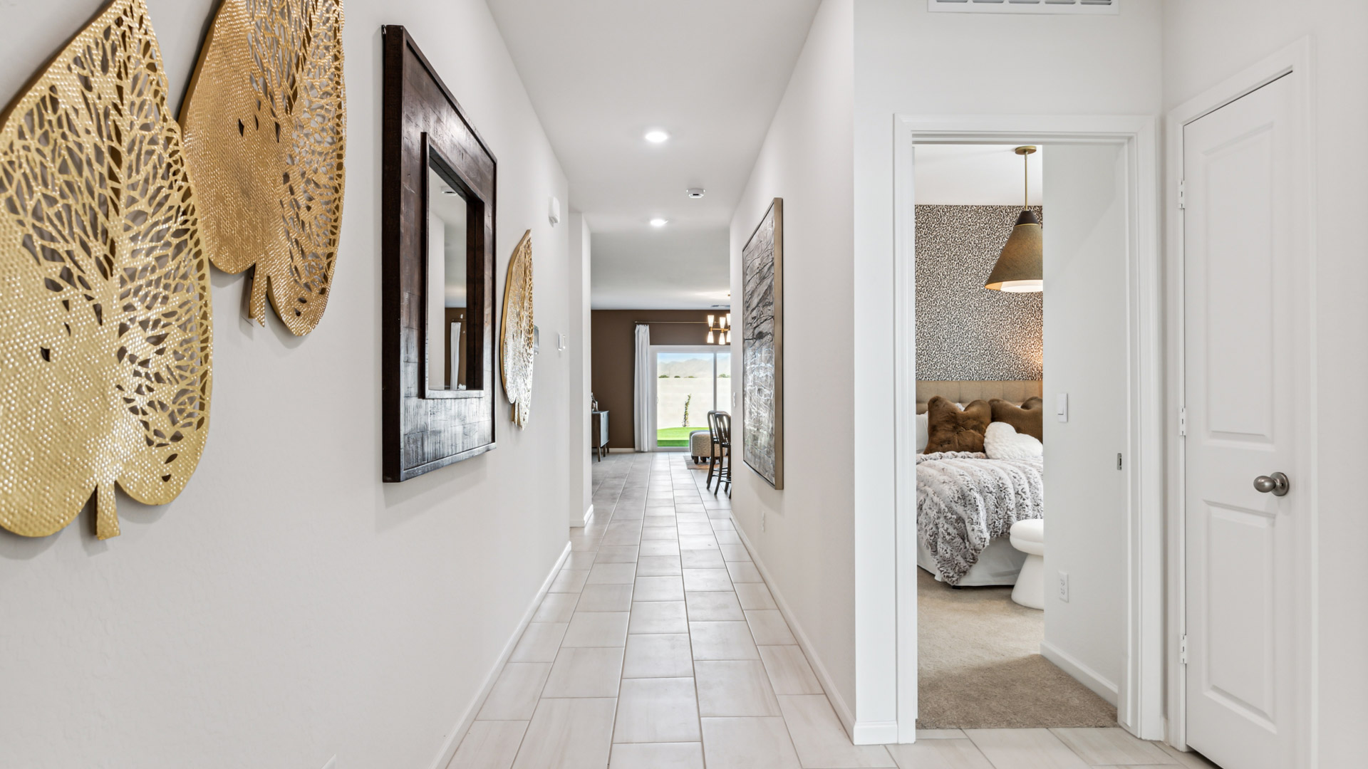 Entry into the elegant home.