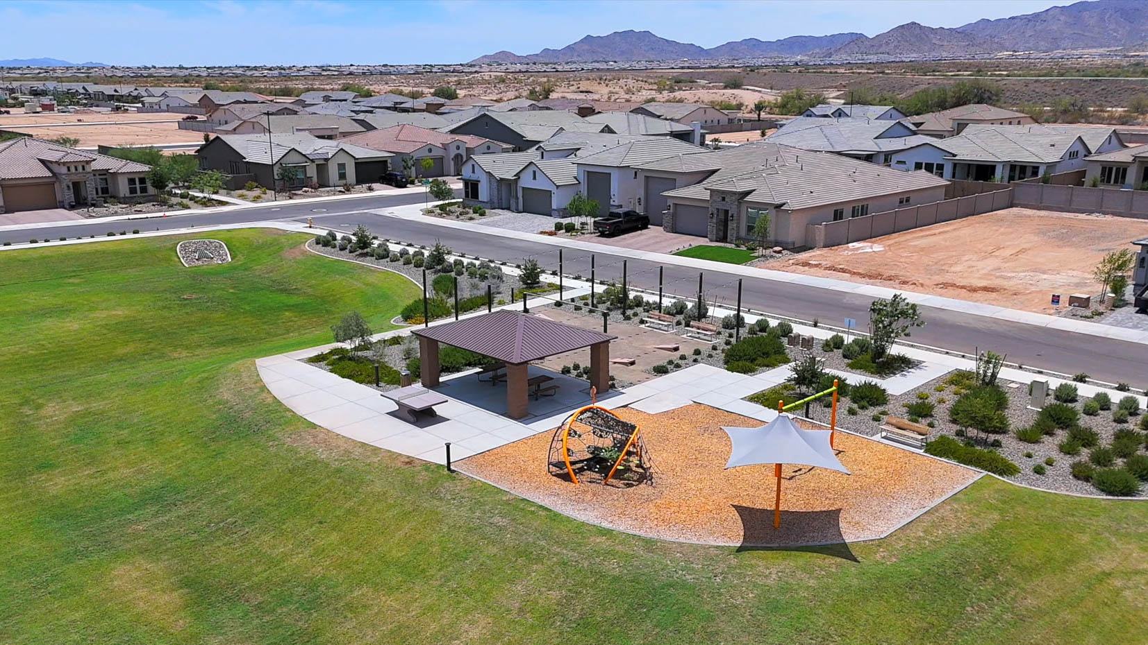 Windrose Community Drone Photo of Recreational Area and Green Space