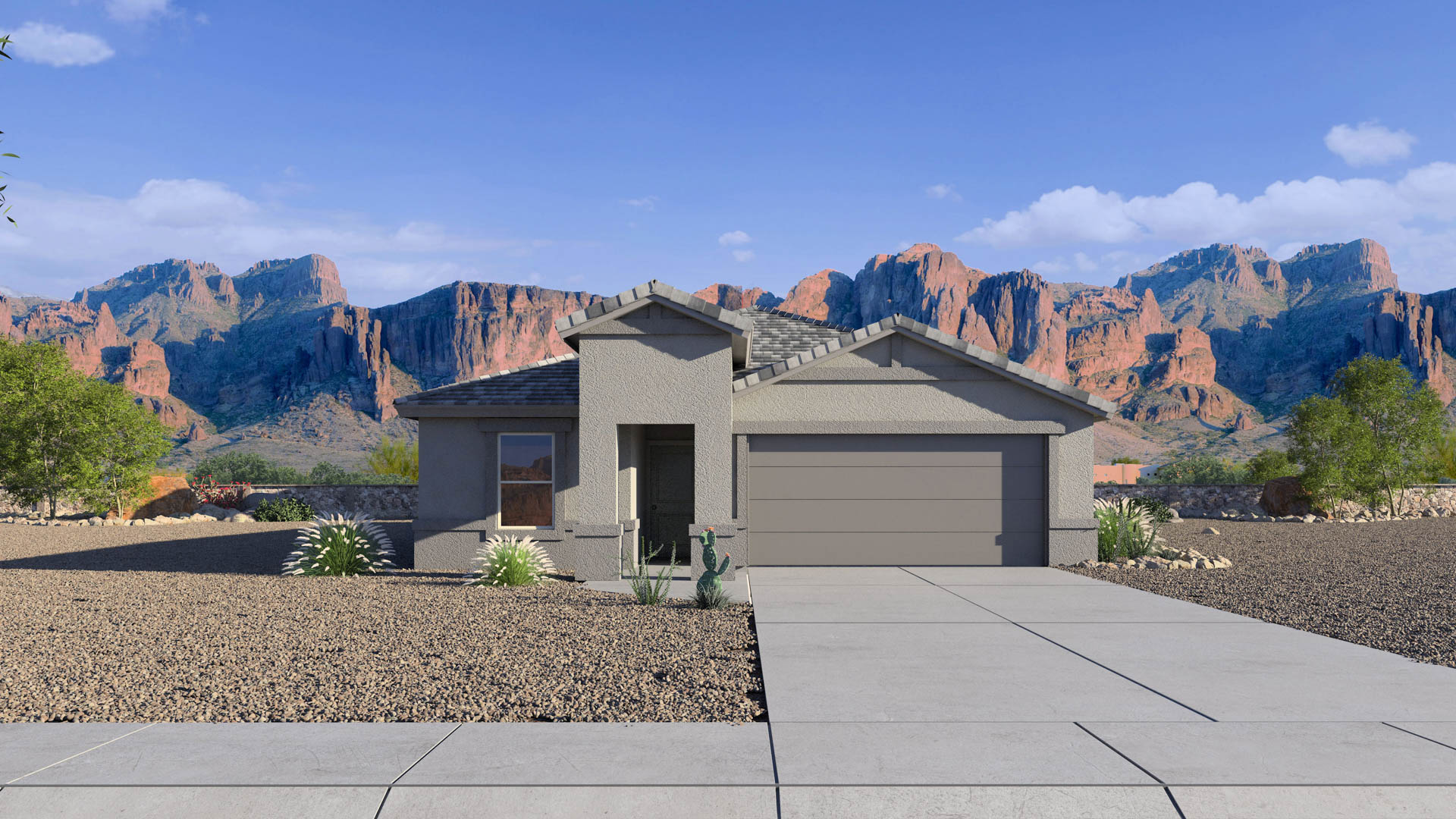This home — photograph published by the builder