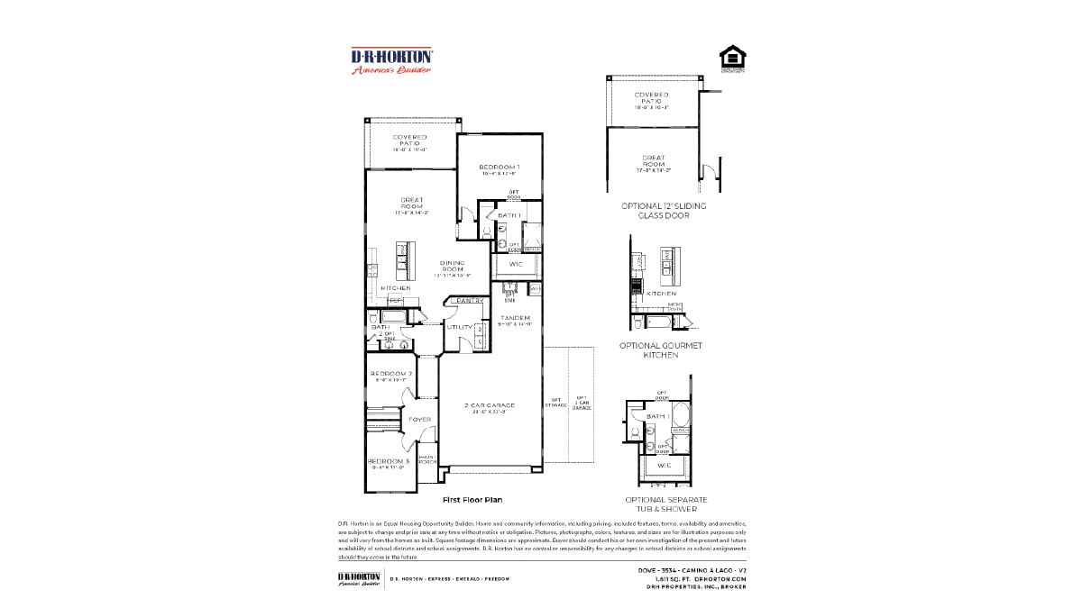 Floor Plan in Camino Lago Peoria, AZ D.R. Horton