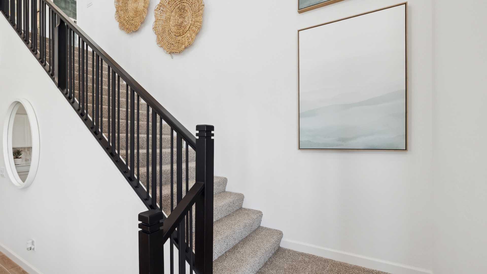 Staircase leading upstairs.