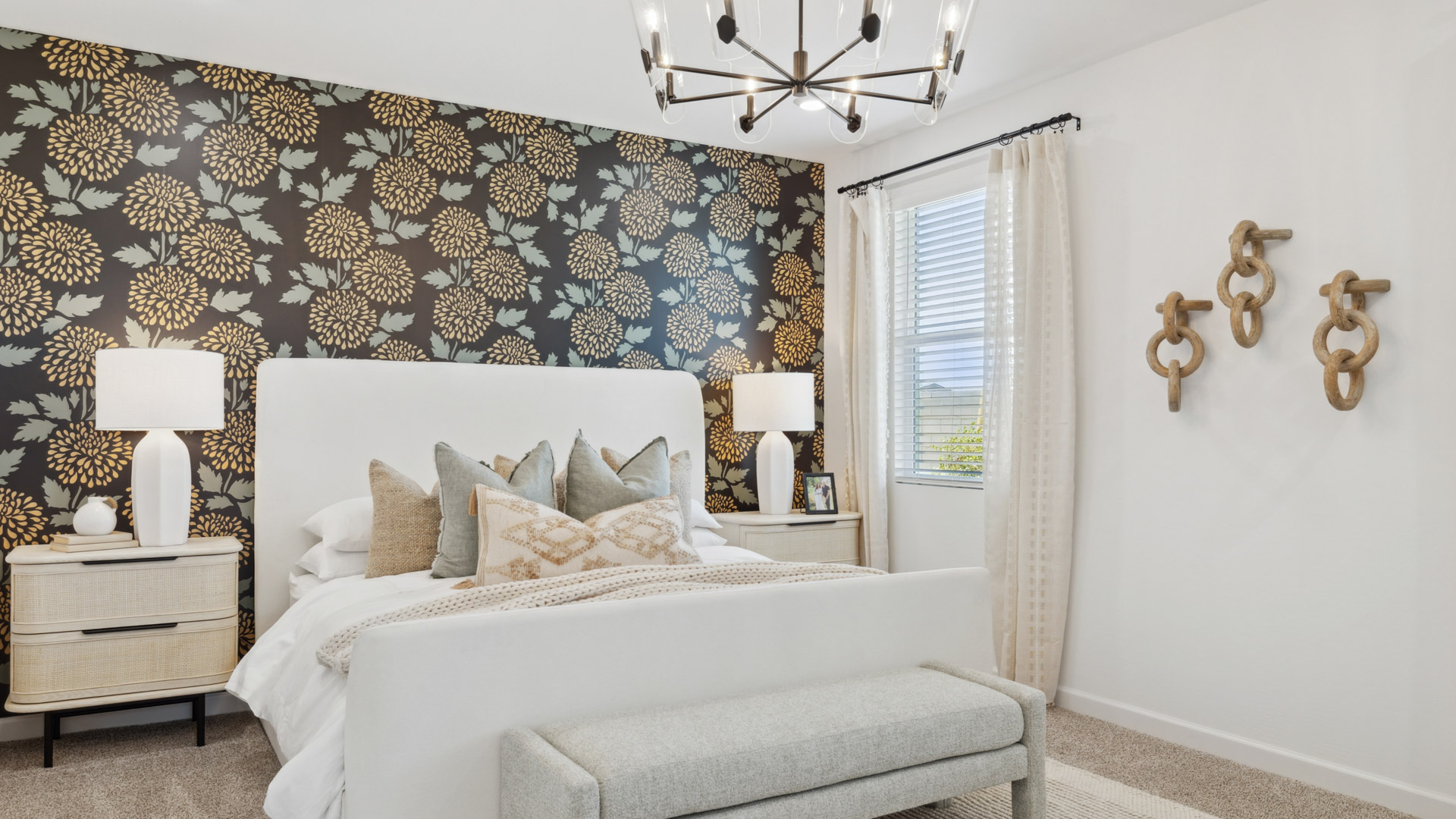 Large primary bedroom with a walk-in closet