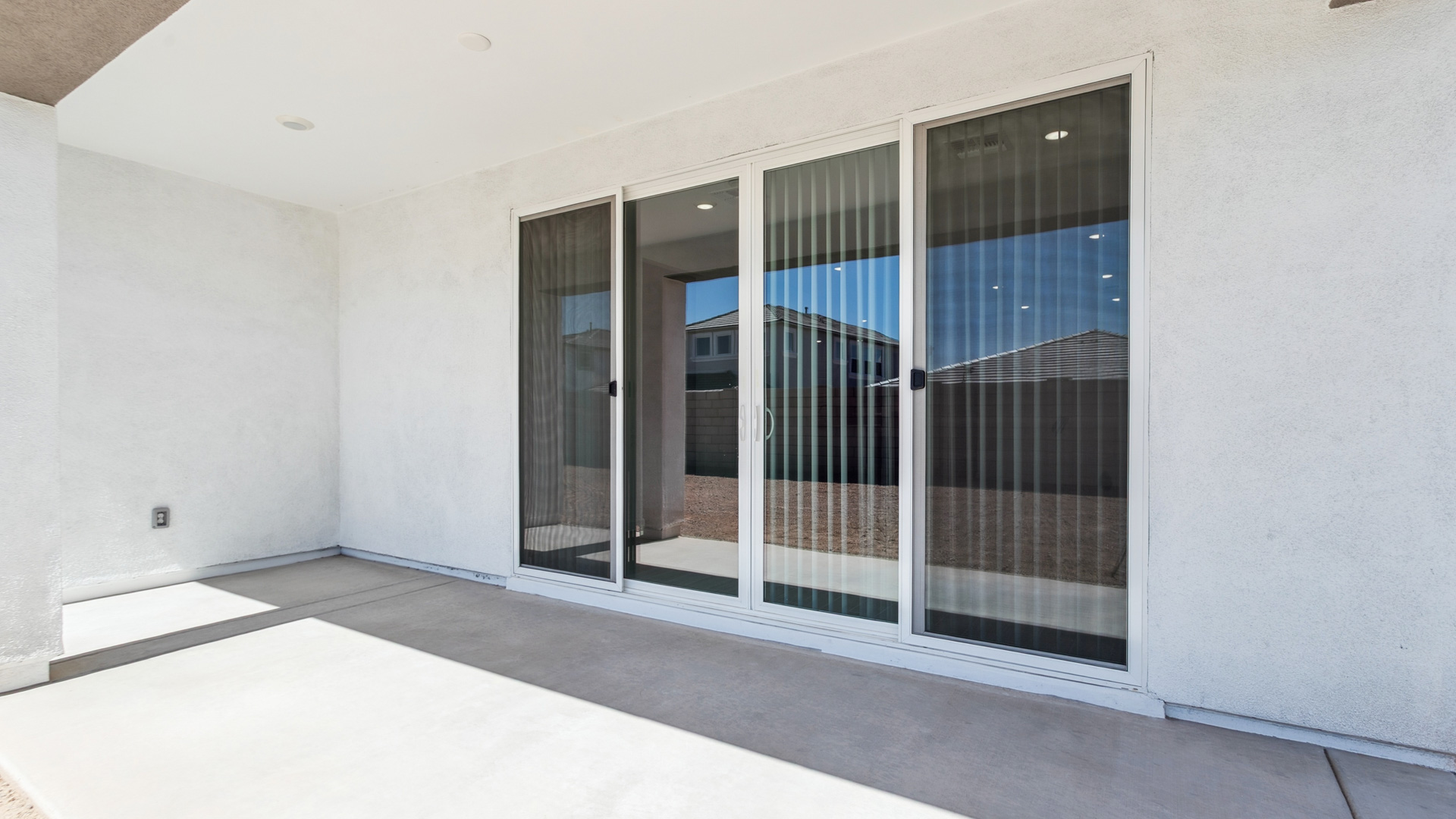 Covered patio.