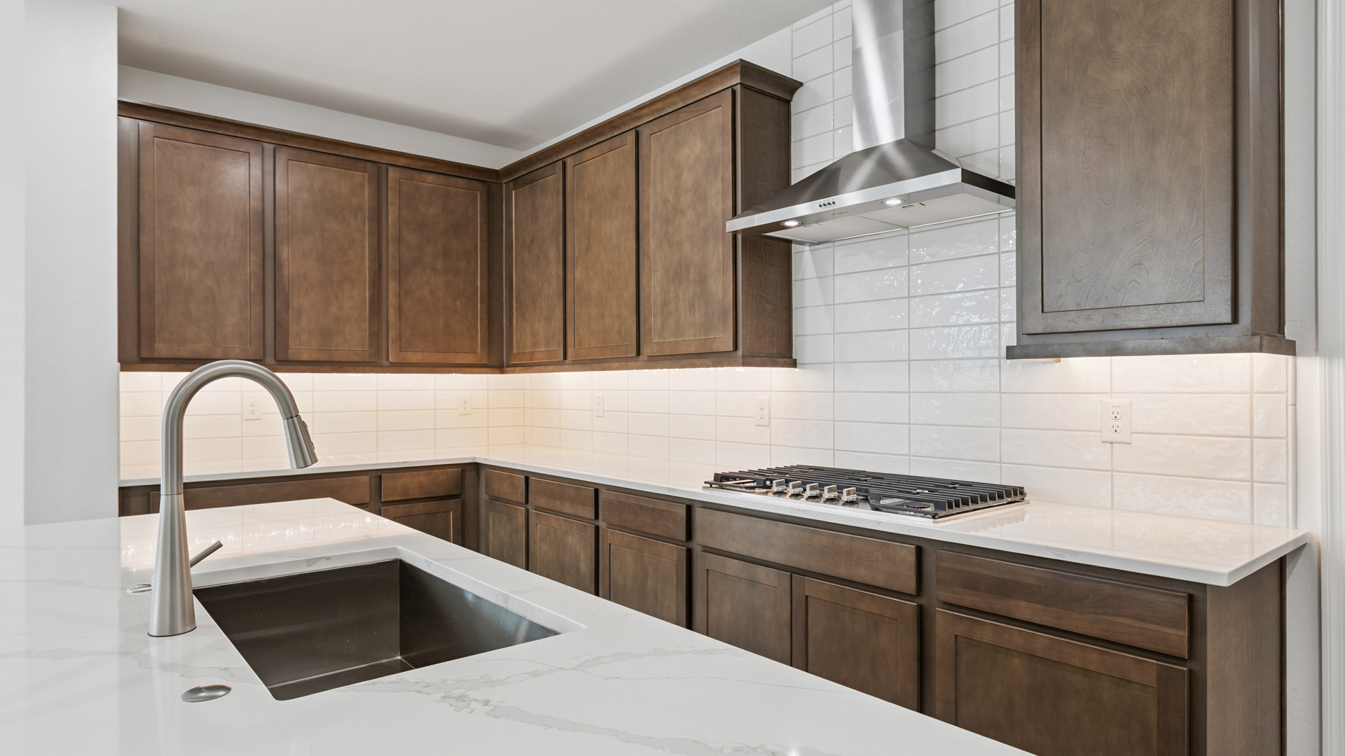 spacious kitchen with large island