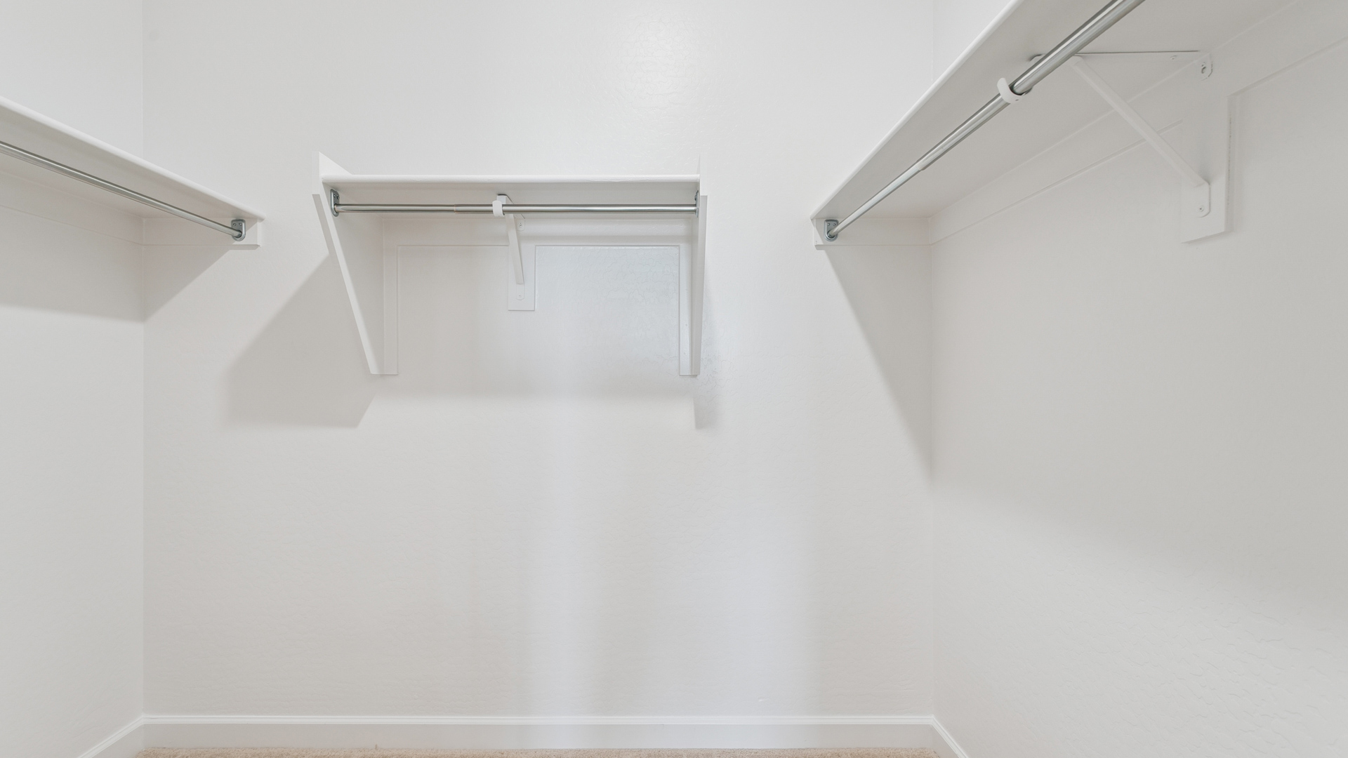 primary suite with walk in closet