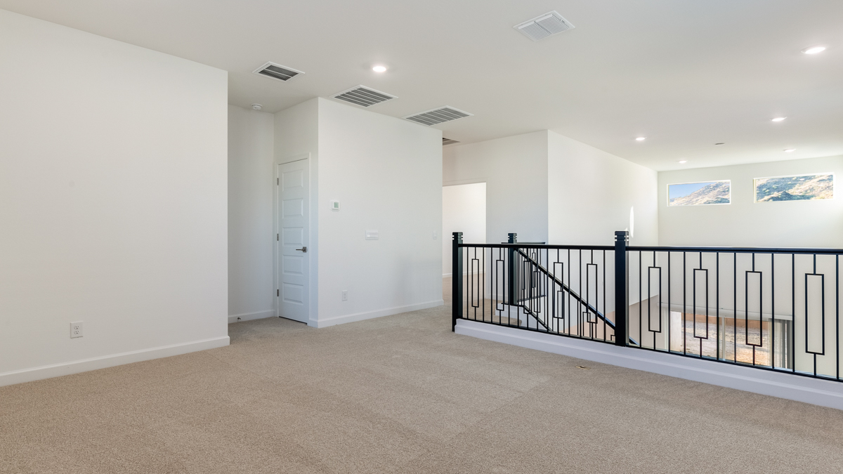 Upstairs living area