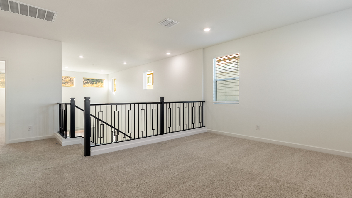 Upstairs living area