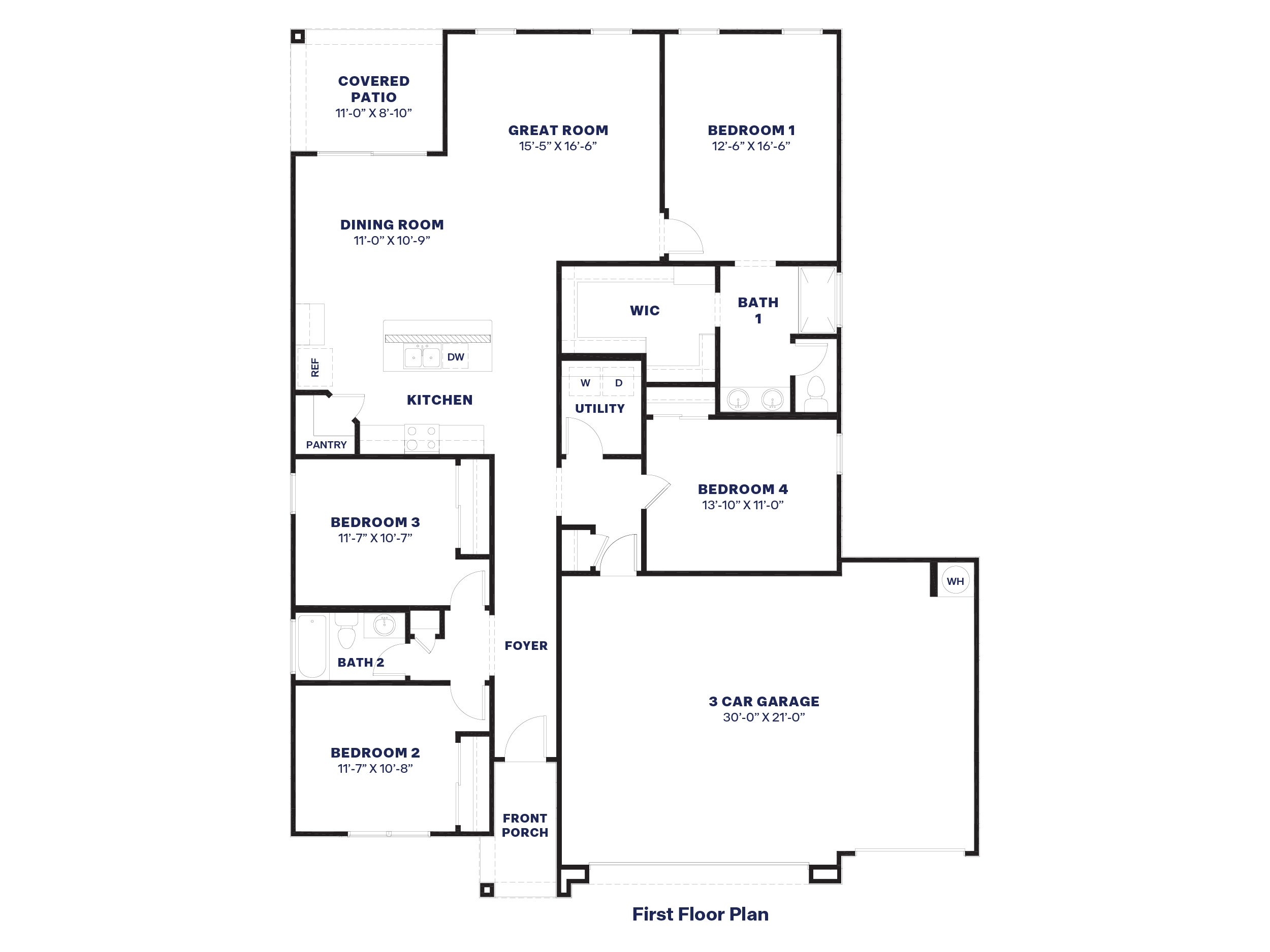 Cali 3 Car Floor Plan