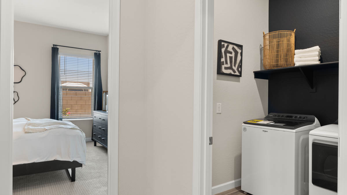 Bedroom and Laundry