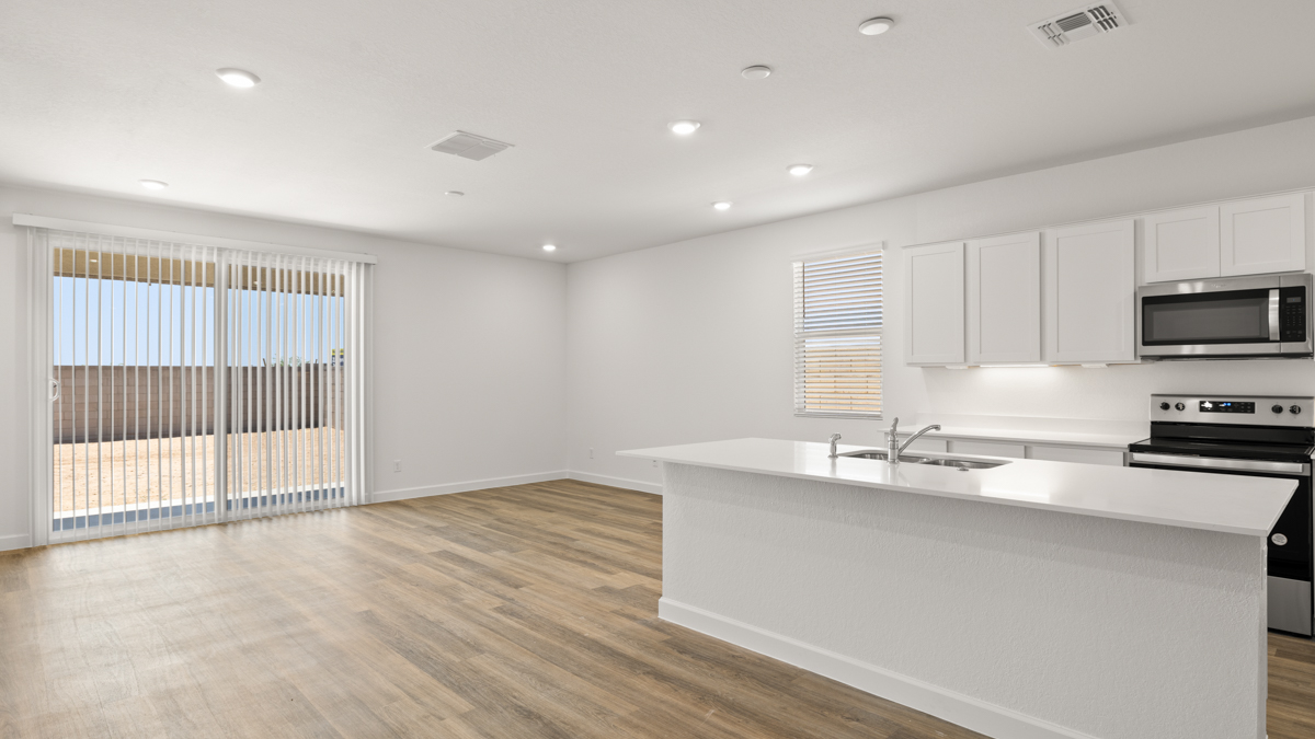 Kitchen with island.
