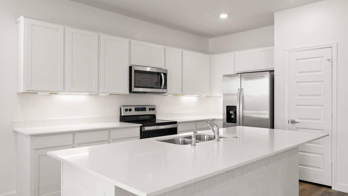 Kitchen with island.