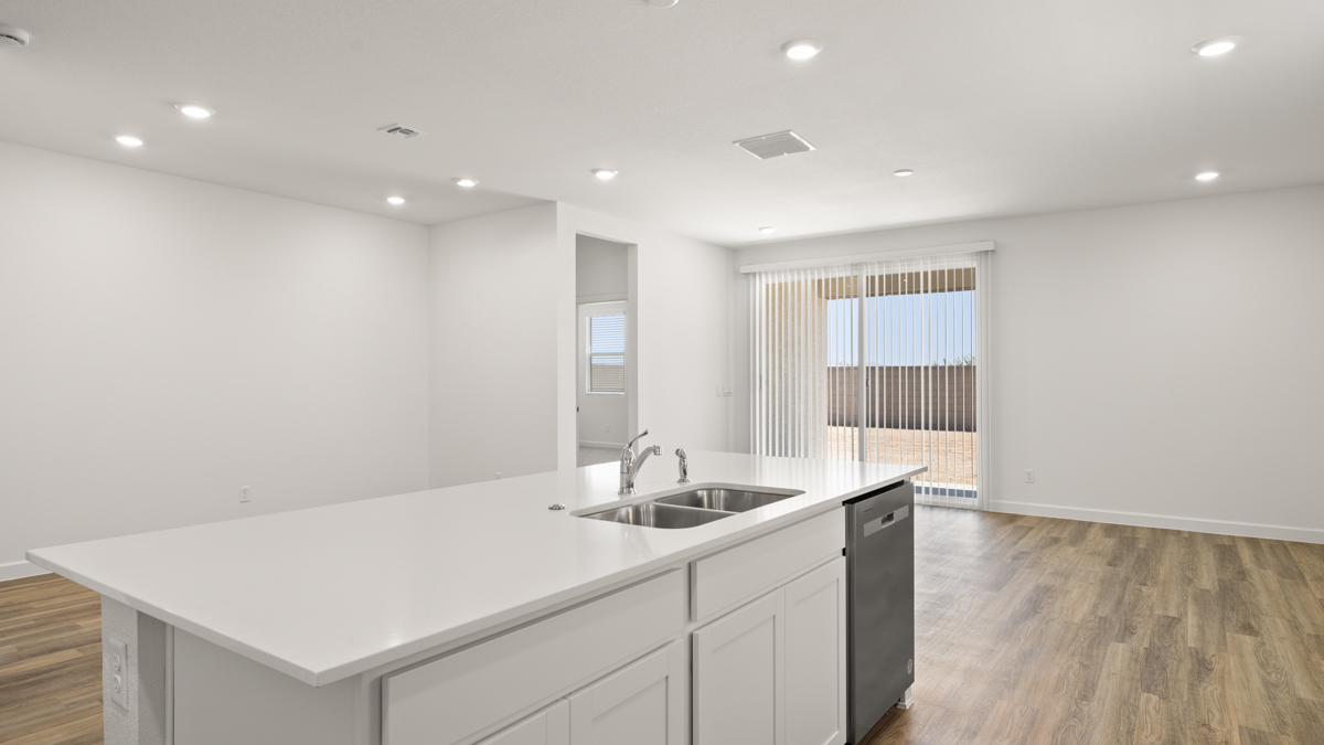 Kitchen with island.