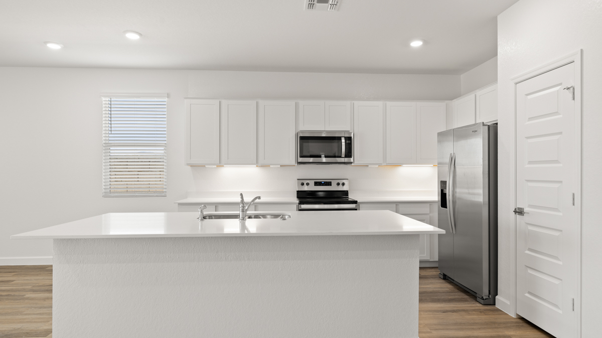 Kitchen with island.