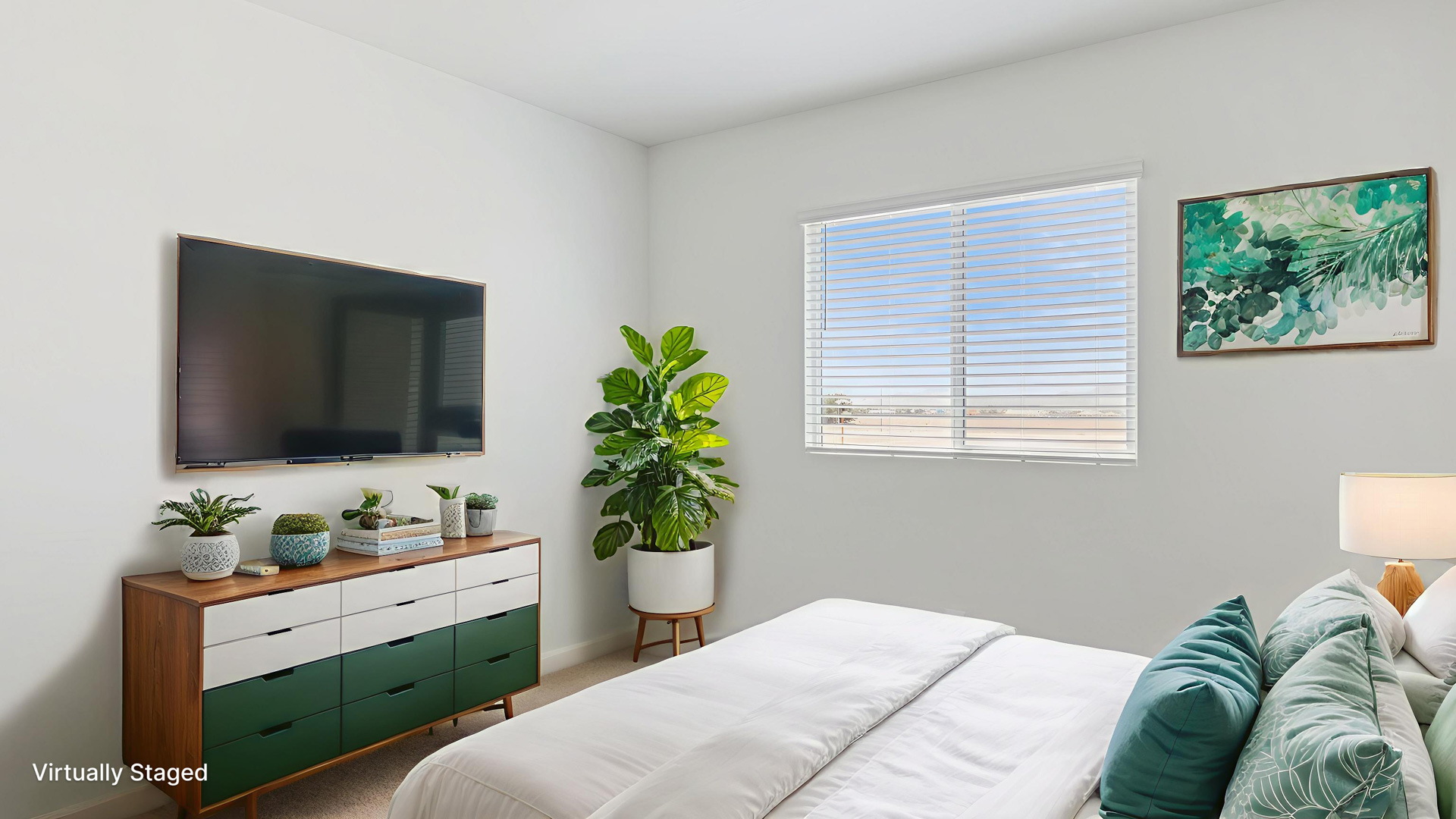 Virtually Staged Bedroom