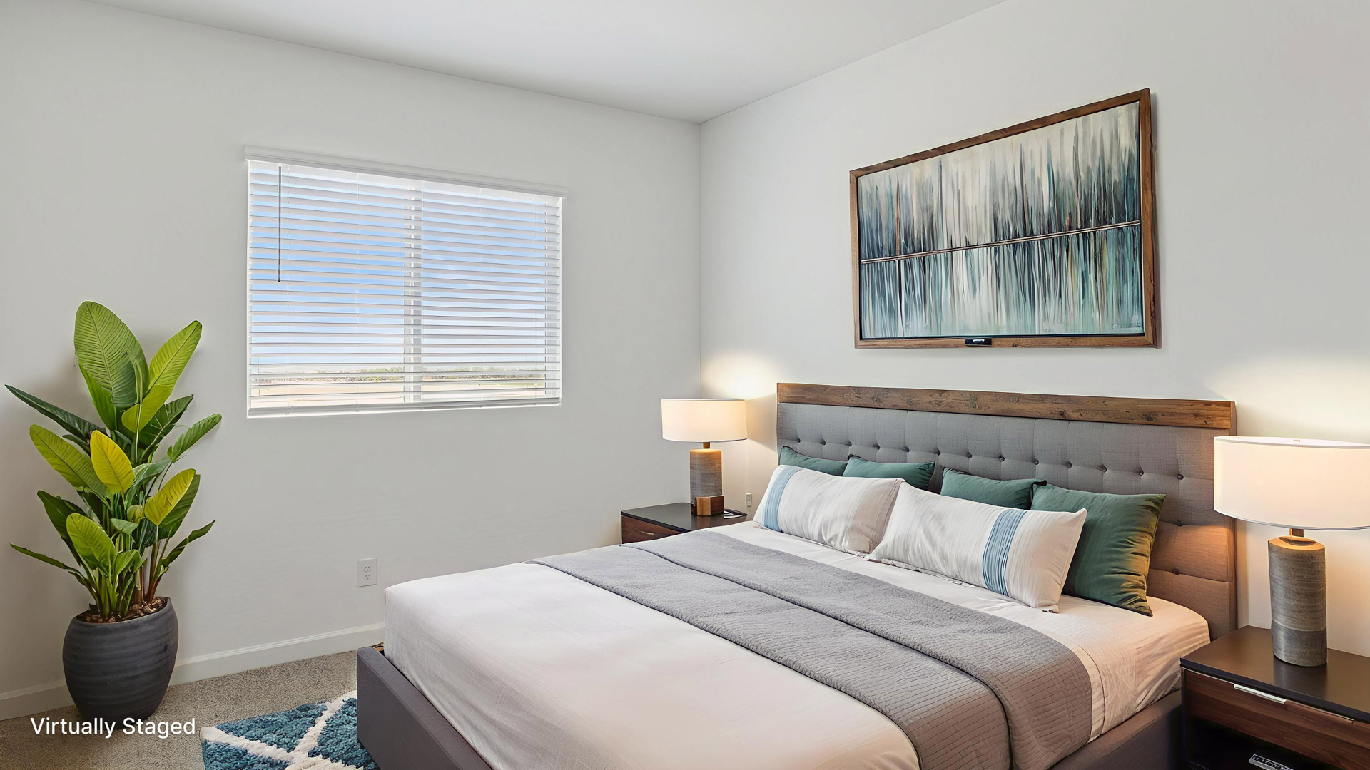 Virtually Staged Bedroom