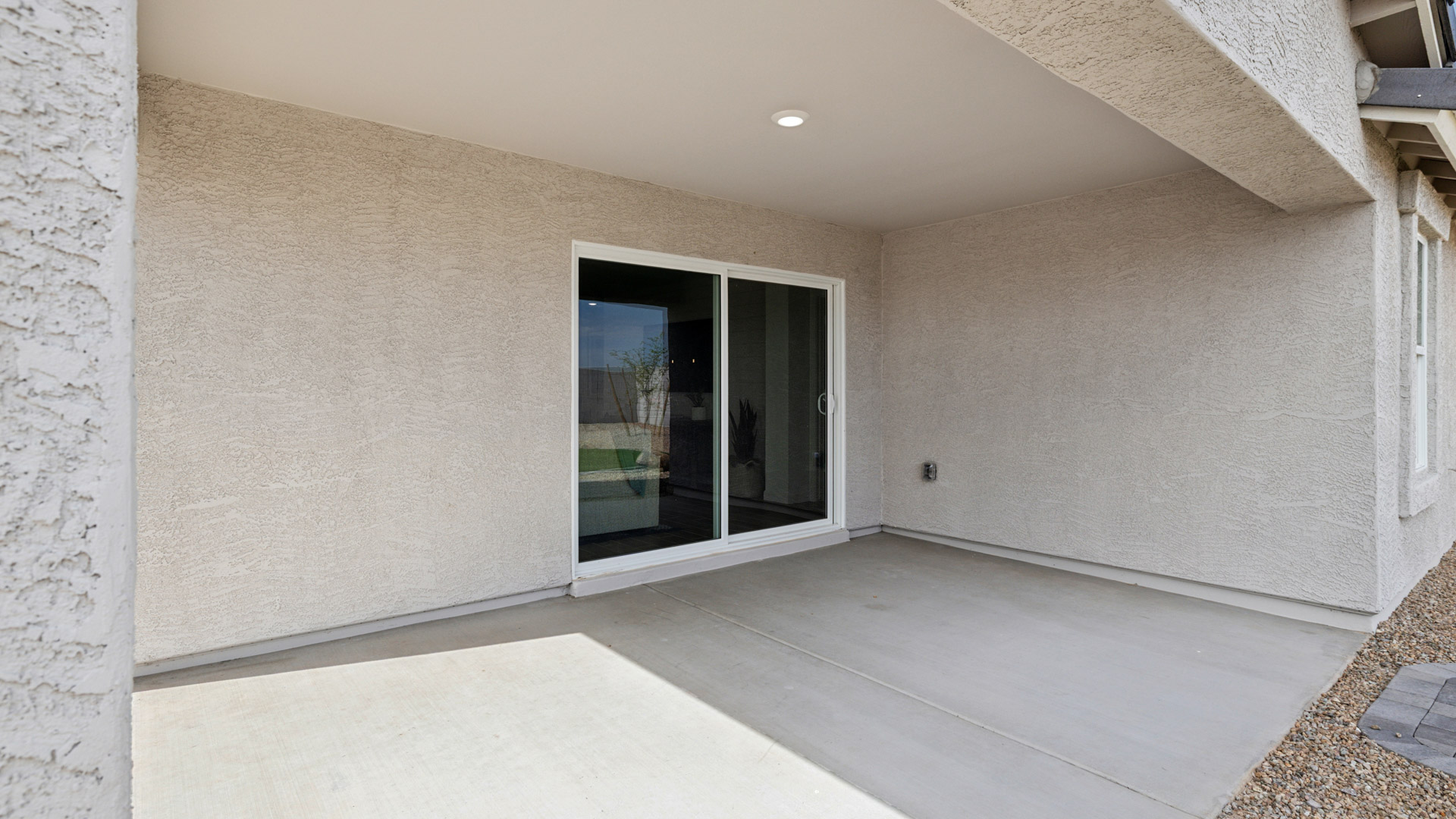 Covered patio.
