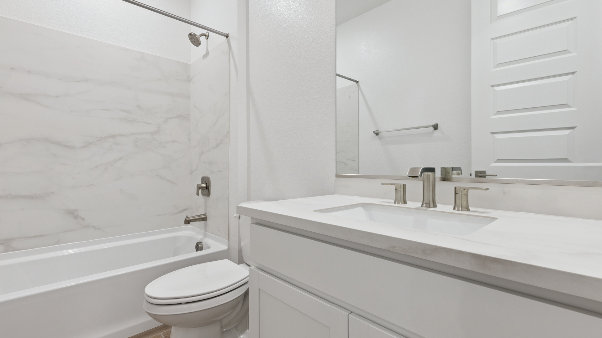 A well-designed bathroom emphasizing functionality and contemporary style.