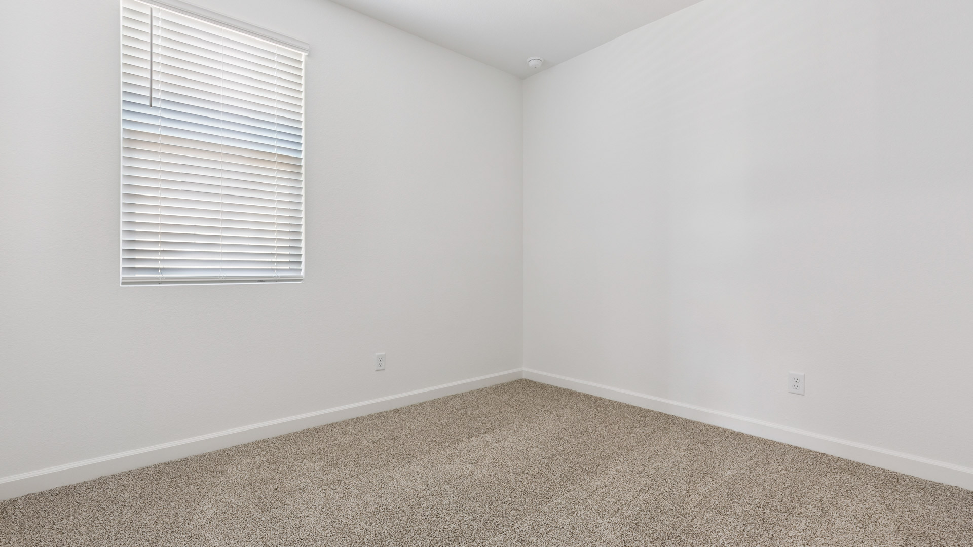 Comfortable guest bedroom featuring neutral-toned walls and a large closet.