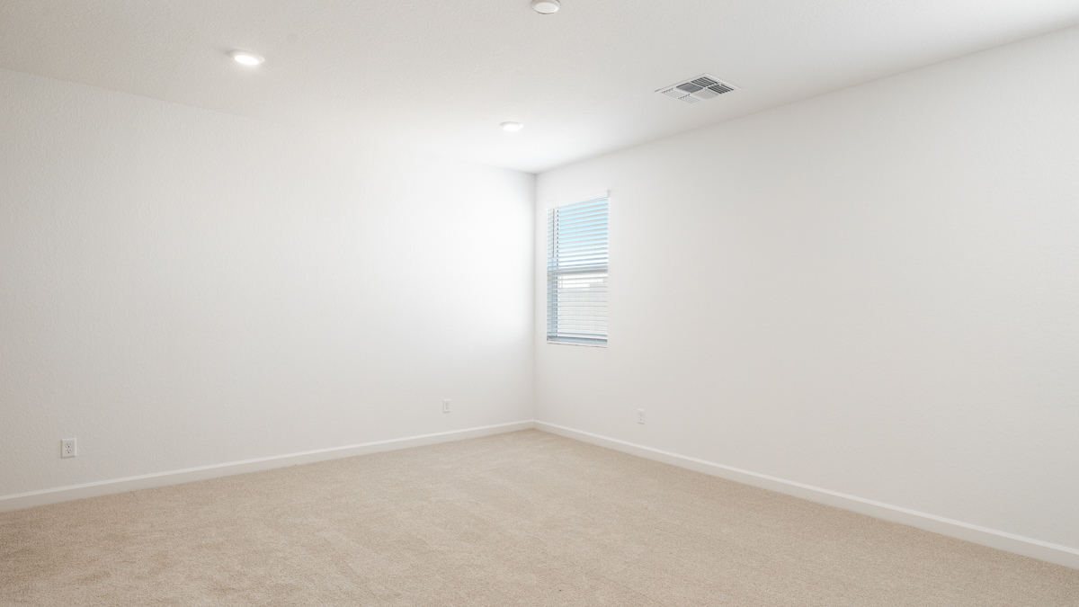 primary suite with walk in closet