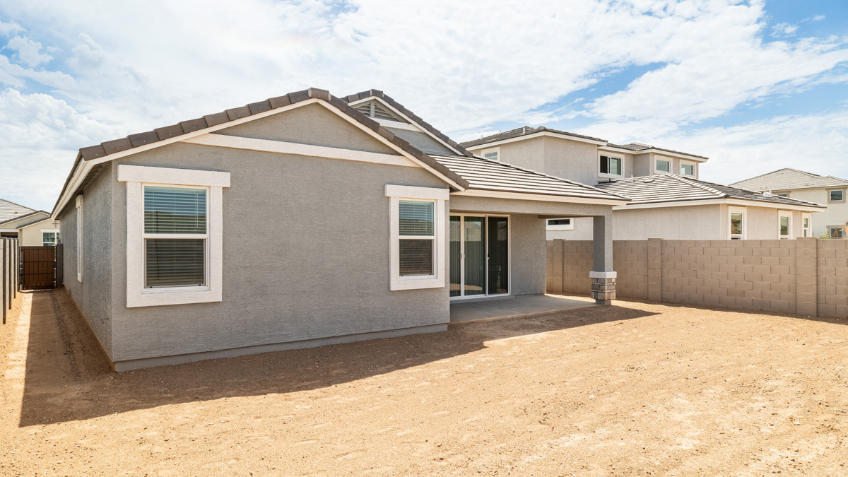 back of new home