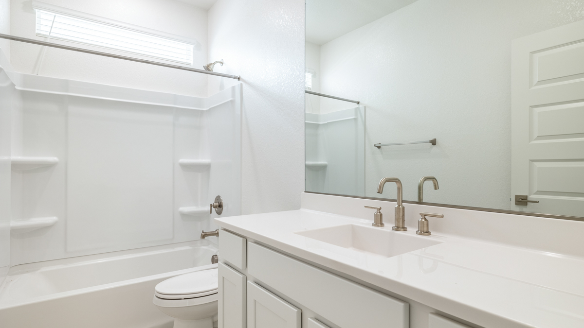guest bathroom with bathtub