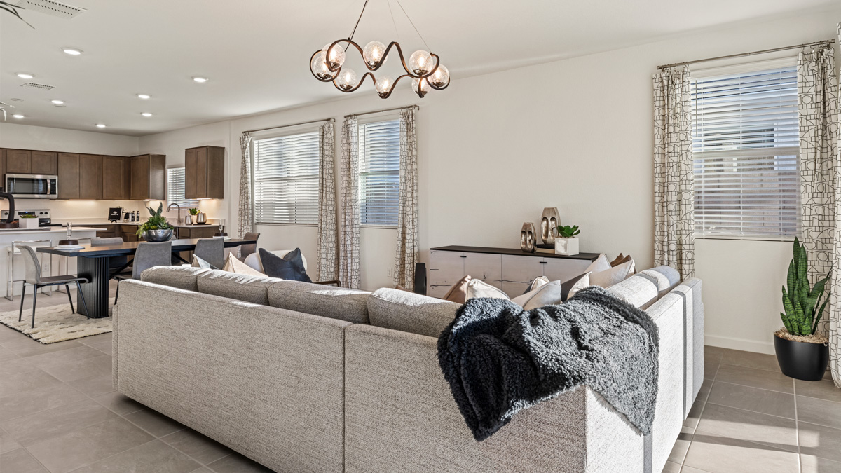 open concept living area