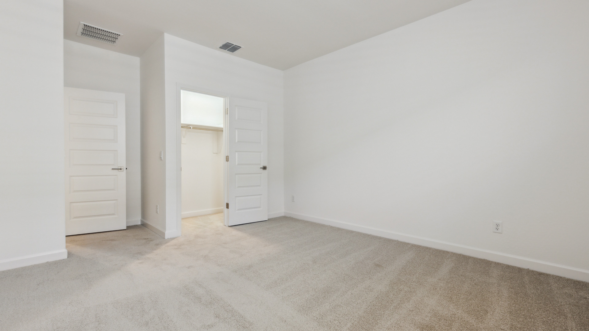 guest bedroom with large closet