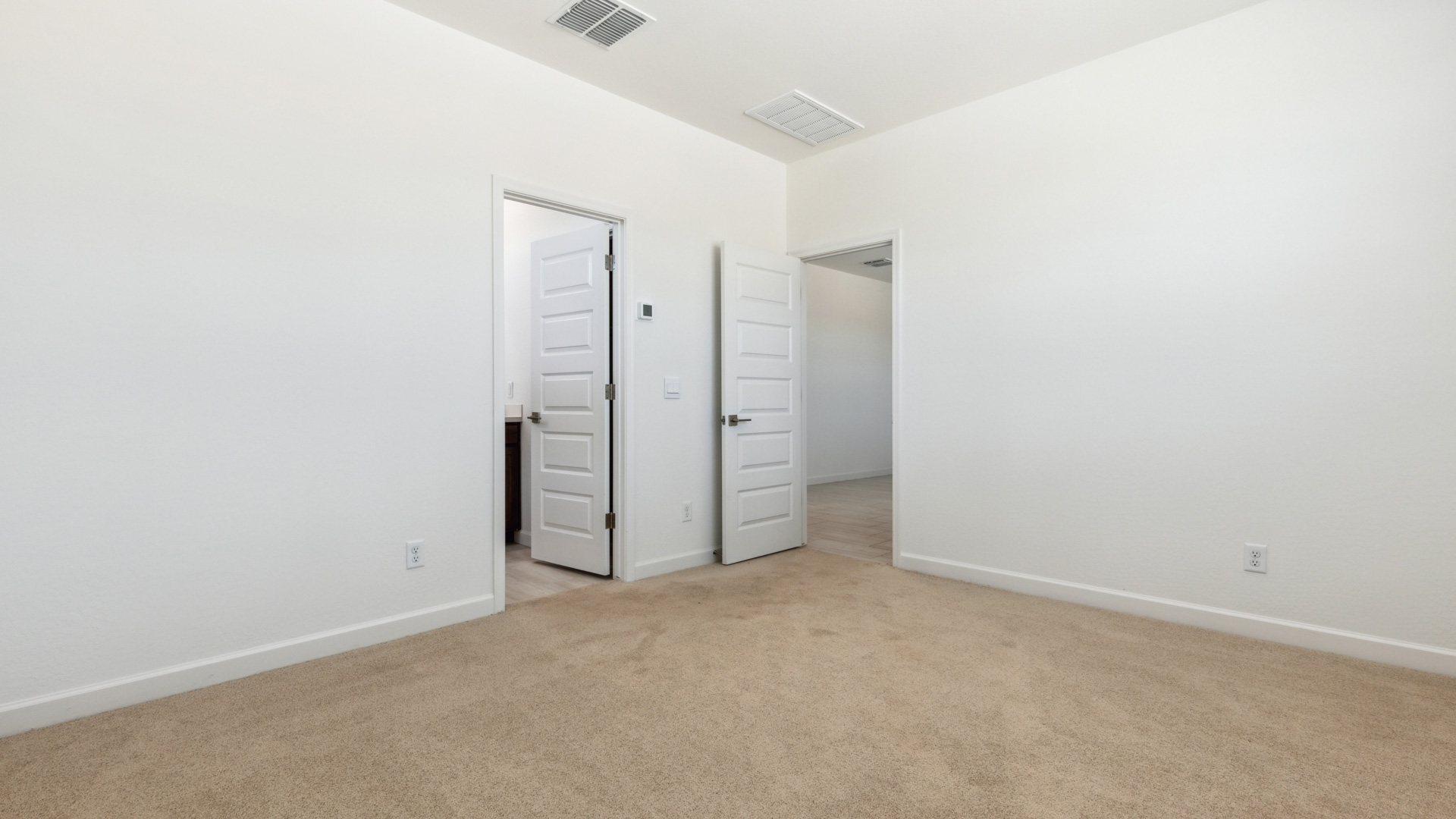 guest bedroom with large closet