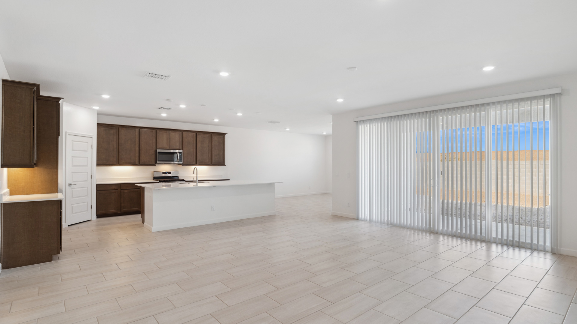 Kitchen and living room