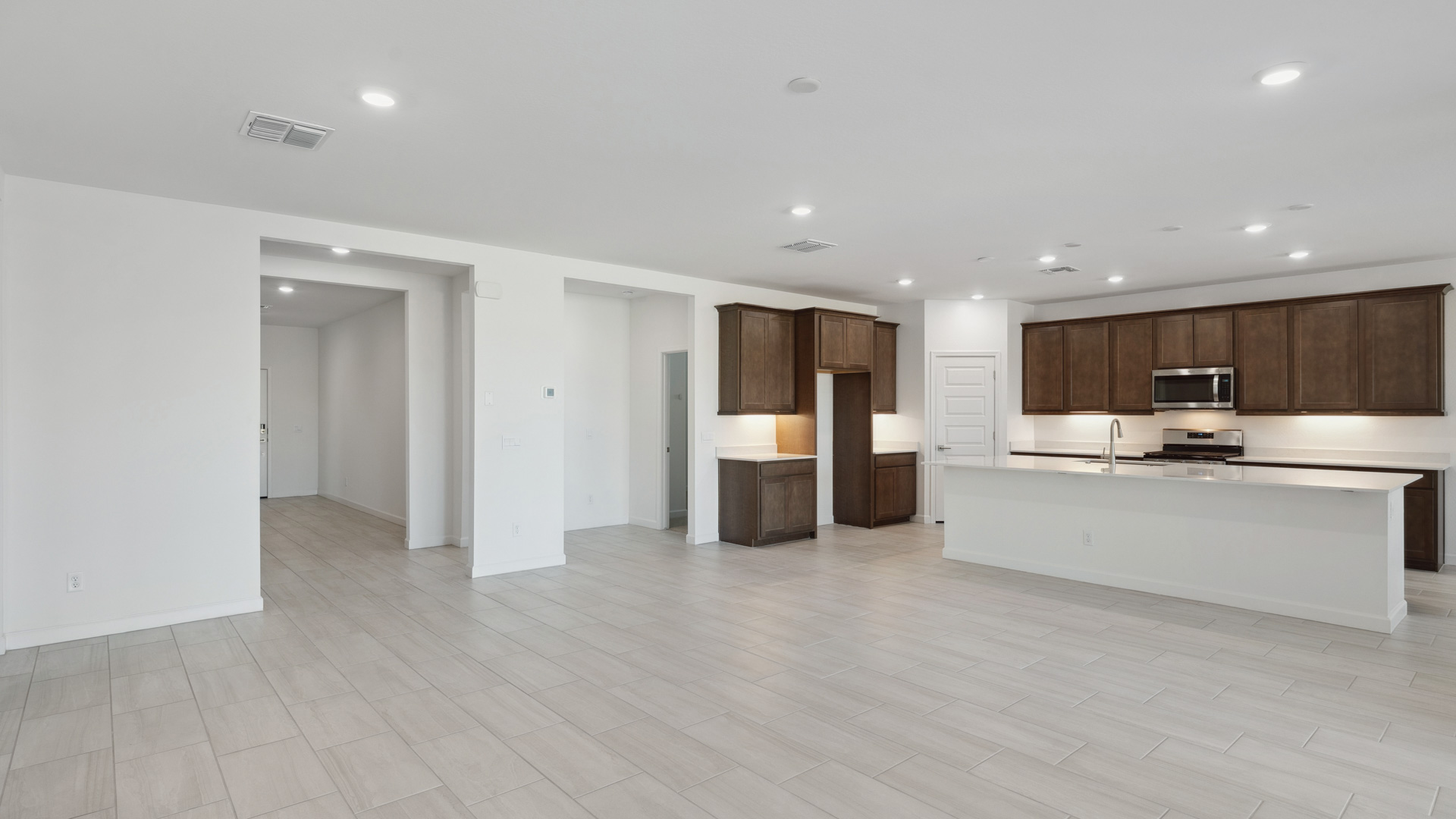Kitchen and living room
