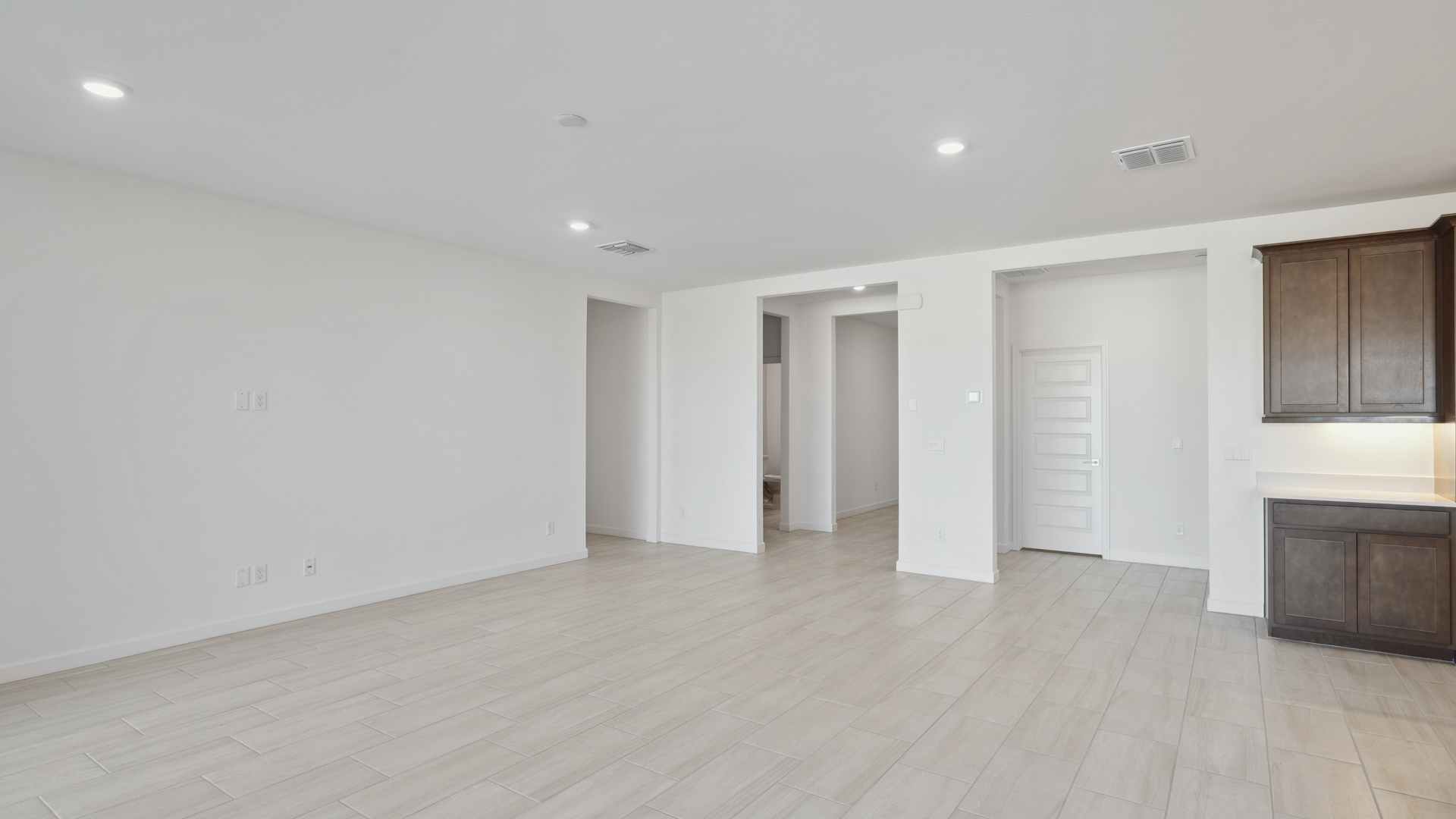 Kitchen and living room