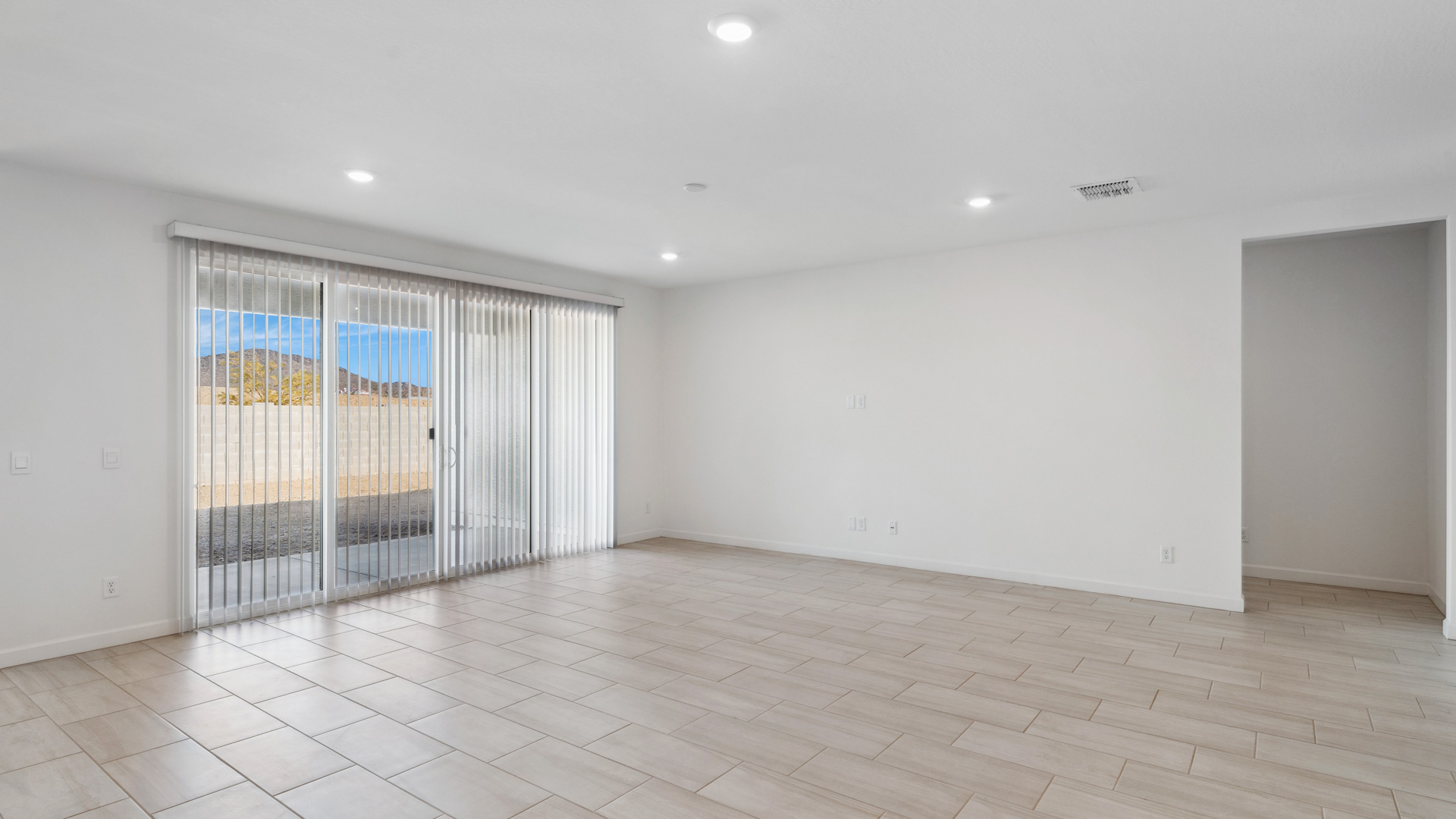 Kitchen and living room