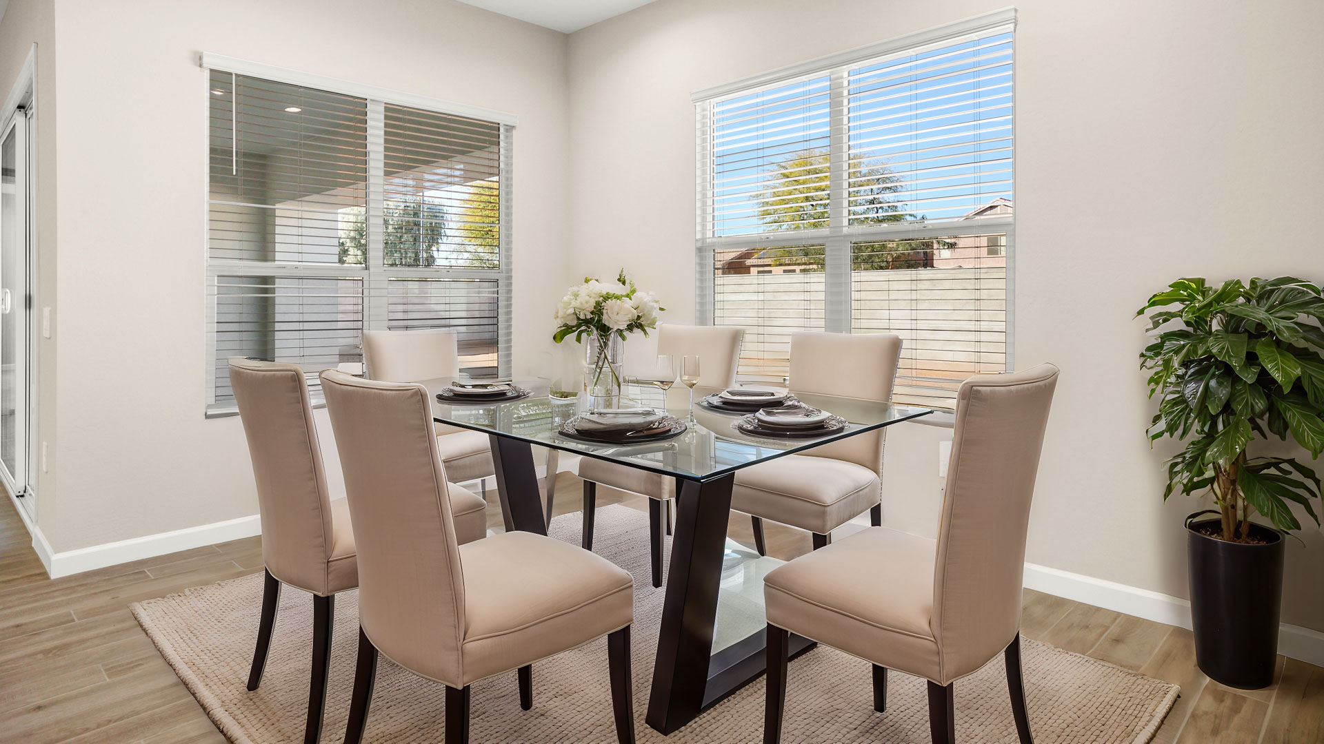 Virtually Staged Dining Room
