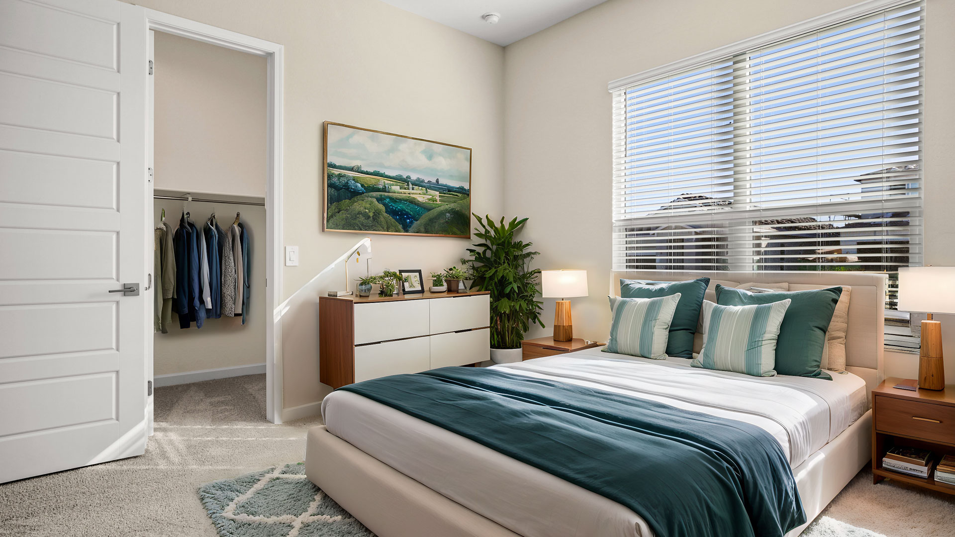 Virtually Staged Bedroom