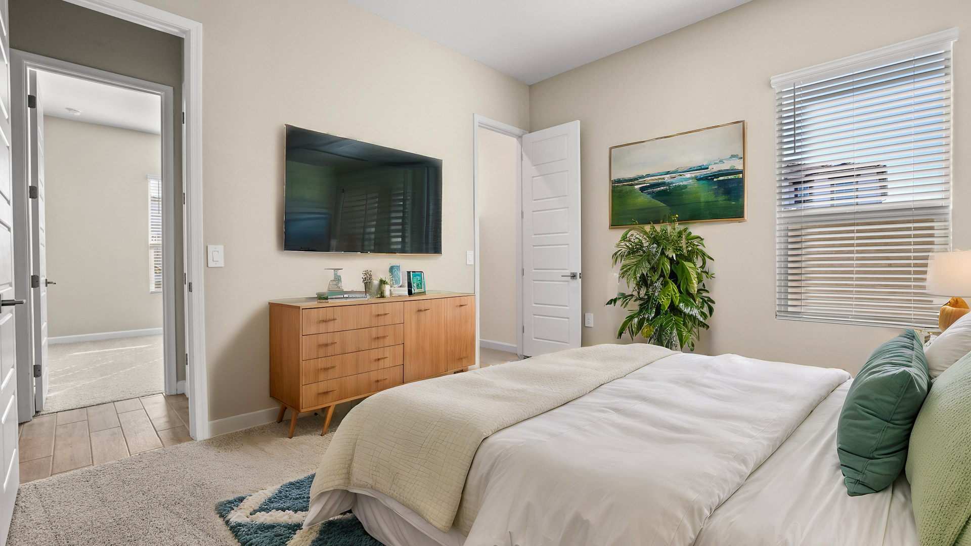 Virtually Staged Bedroom