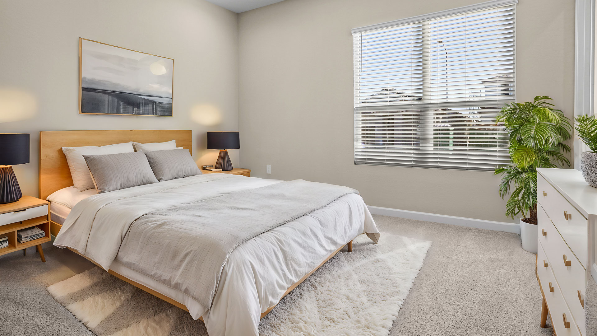 Virtually Staged Bedroom