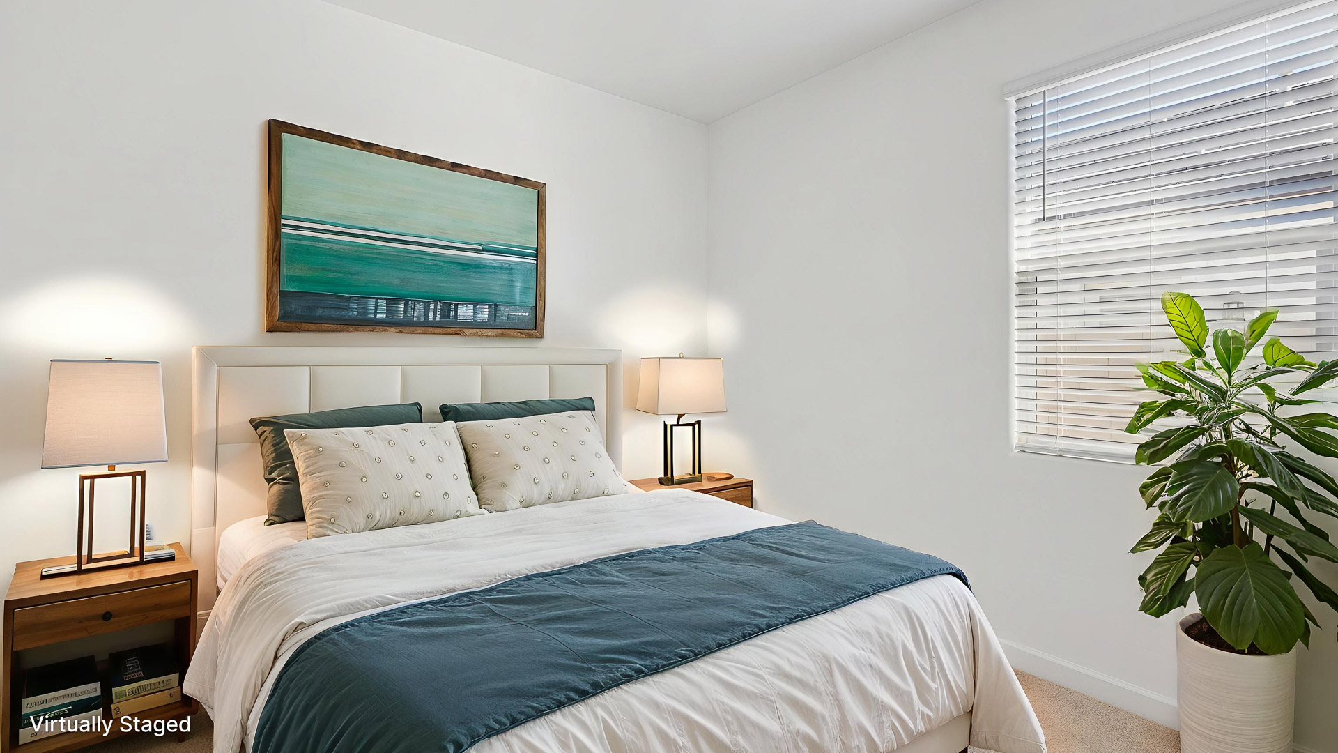 Virtually Staged Bedroom