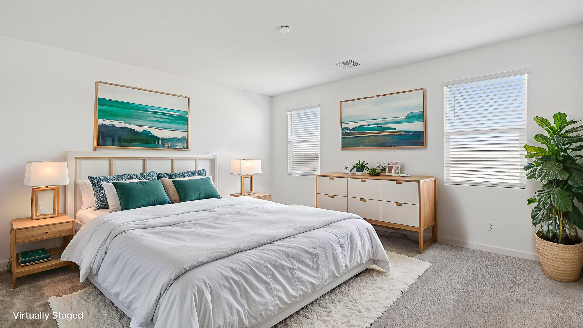 Virtually Staged Bedroom