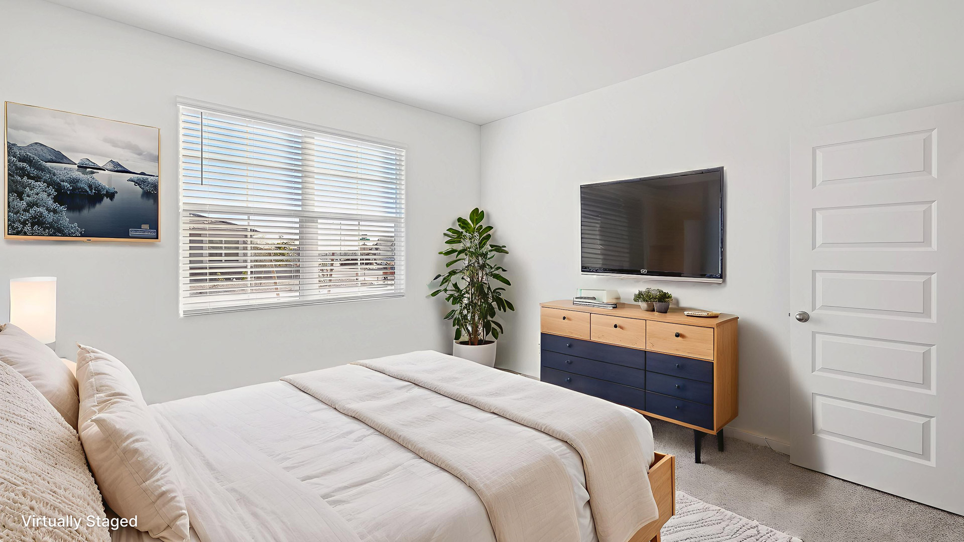 Virtually Staged Bedroom