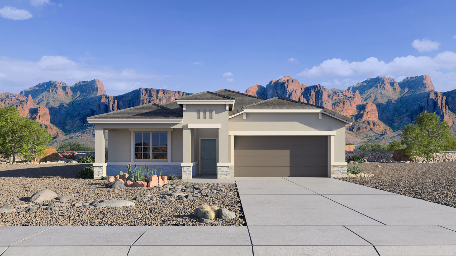 Front of home.
