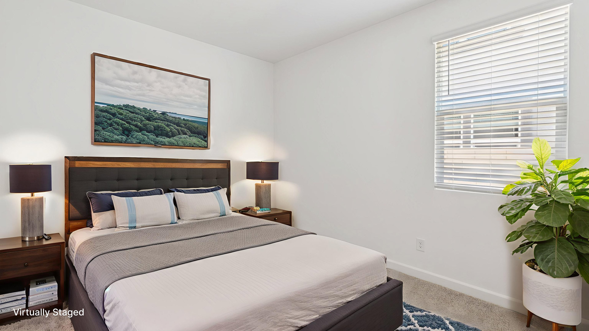 Virtually Staged Bedroom