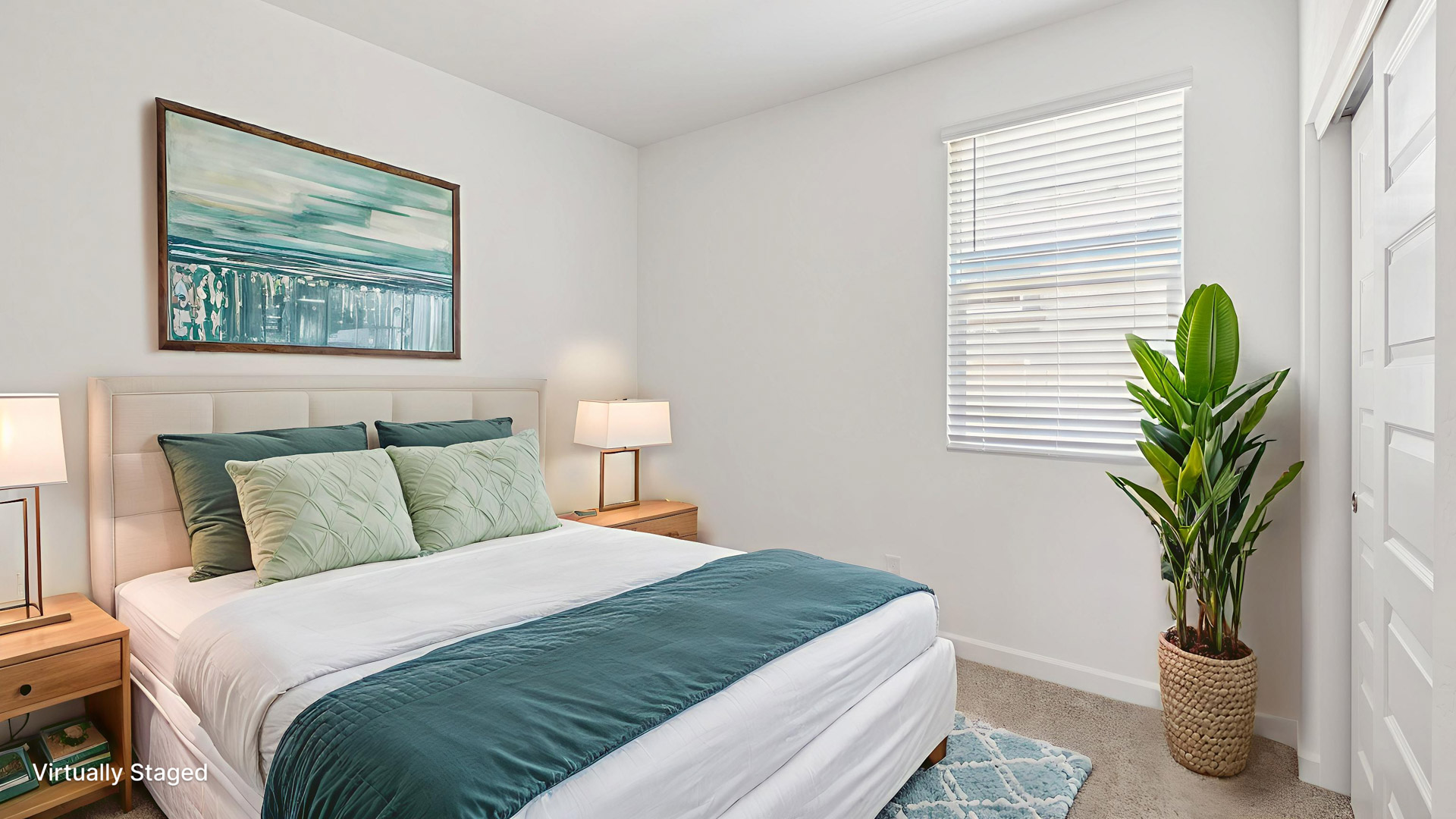 Virtually Staged Bedroom