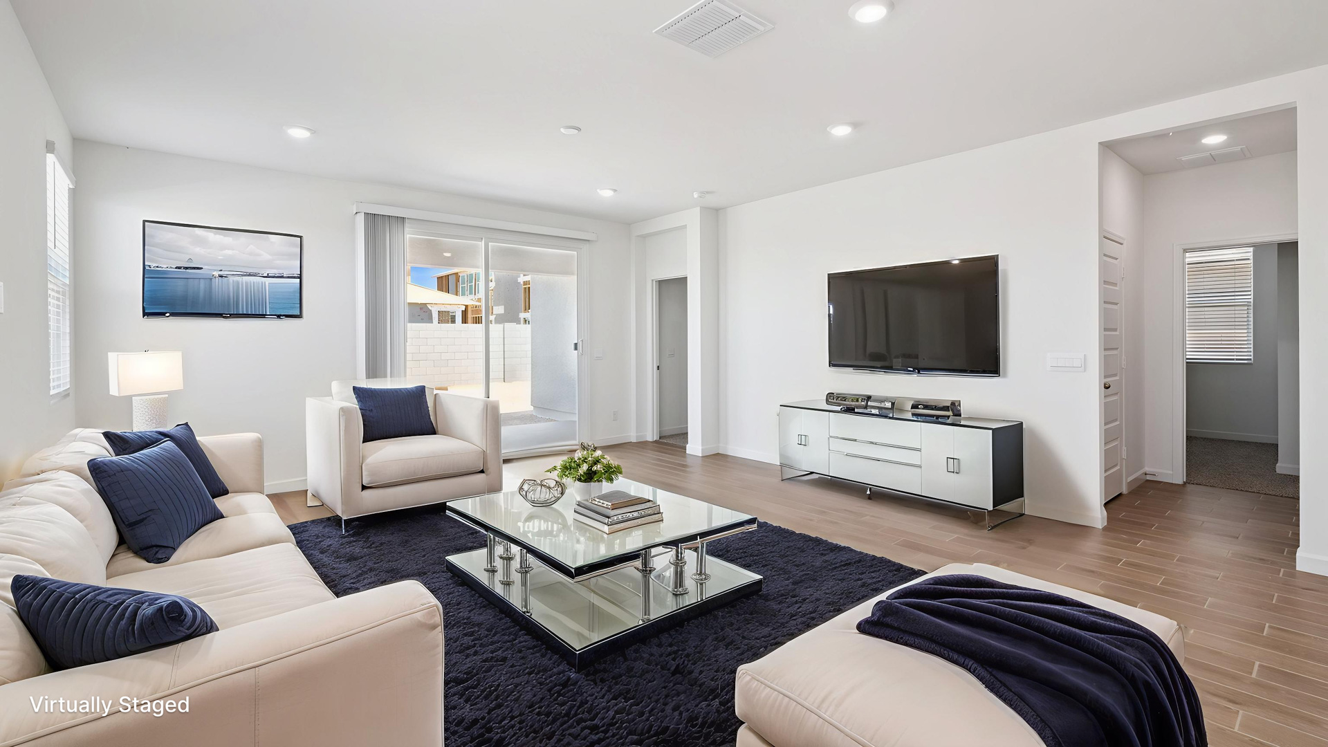 Virtually Staged Living Room