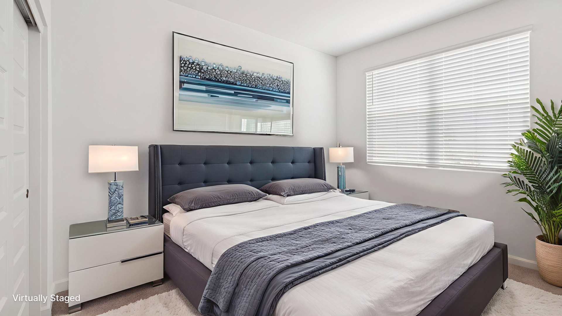 Virtually Staged Bedroom