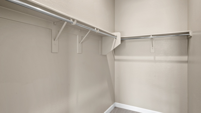 Primary bedroom with walk-in closet.