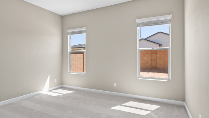 Primary bedroom with walk-in closet.